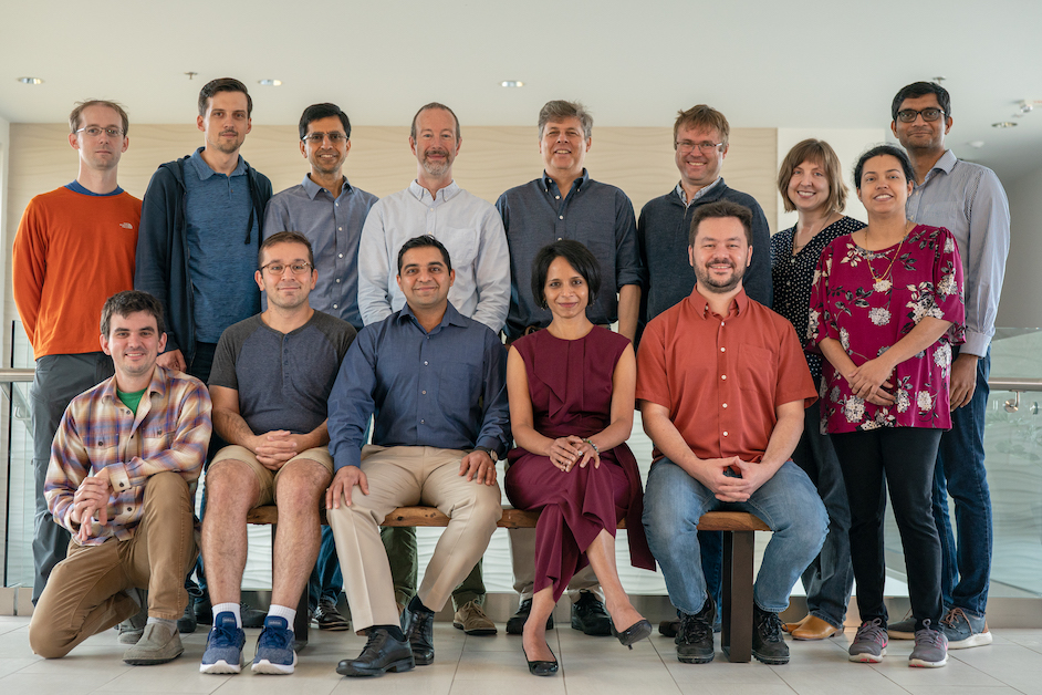 A group photo of a team